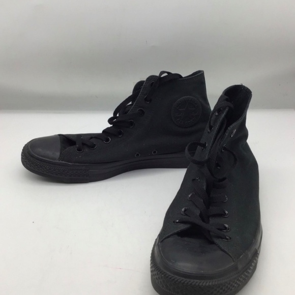 Converse Chuck Taylor All Star Black Sneakers Size Men's 10.5 Women's 12 - Picture 6 of 9